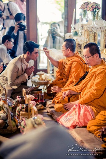 พิธีสงฆ์ งานแต่ง เอมี่ ซี