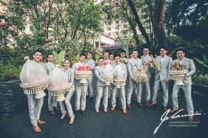 ขบวนขันหมากงานแต่งลิเดีย แมทธิว