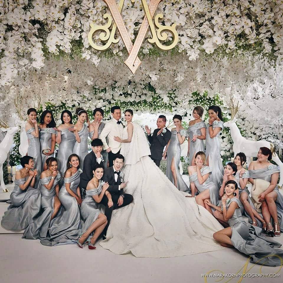 ชุด Reception ชมพู่