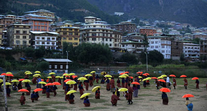 บรรยากาศเตรียมงานพิธีอภิเษกฯ กษัตริย์จิกมี แห่งภูฏาน