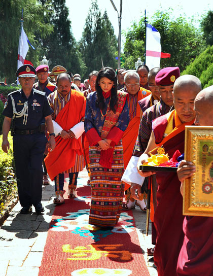บรรยากาศเตรียมงานพิธีอภิเษกฯ กษัตริย์จิกมี แห่งภูฏาน
