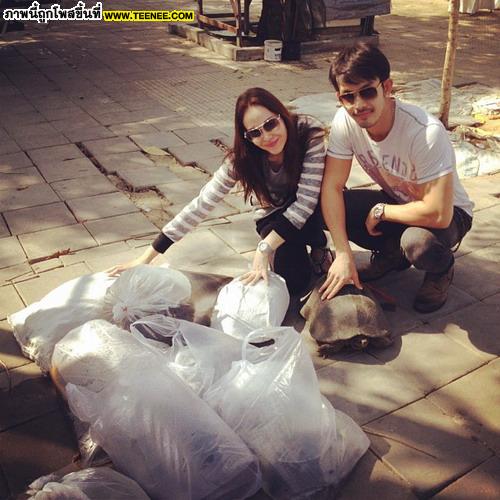 คู่รักดารา อั๋ม-อภิชาติ นัท-มีเรีย 