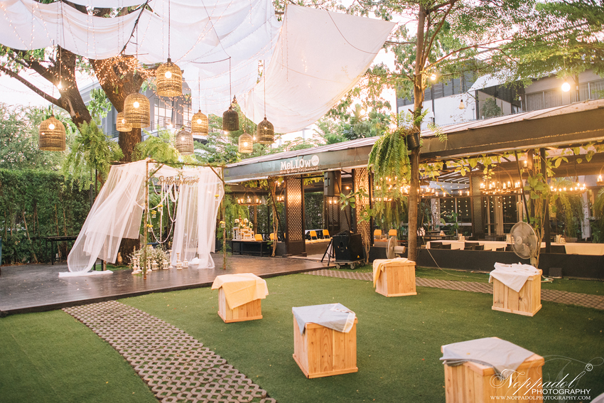 รีวิวการจัดงานงานแต่งงานในสวนที่ Mellow Garden