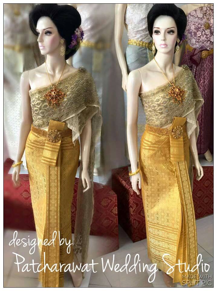 ชุดไทยผ้าไหมแท้ร้านพัชระวัฒน์เวดดิ้งสตูดิโอ ชุดไทยผ้าไหมแท้ร้านพัชระวัฒน์เวดดิ้งสตูดิโอ