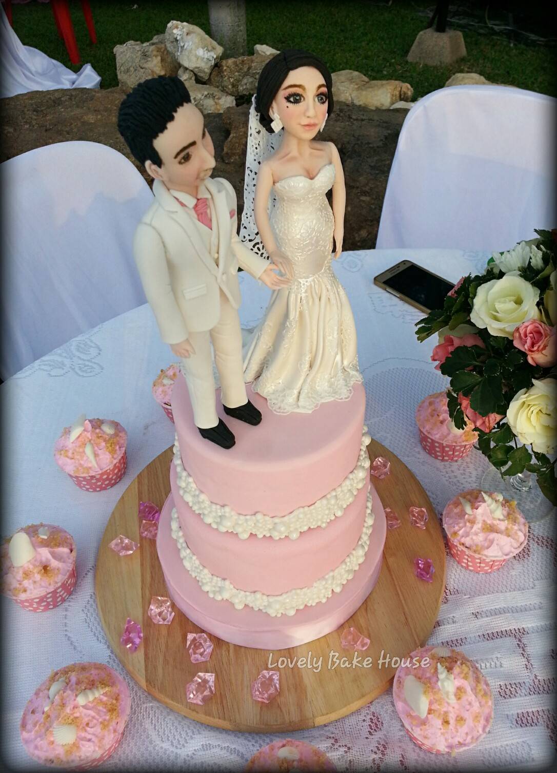 เค้กแต่งงาน 3D , เค้กแต่งงานหน้าเหมือนเจ้าบ่าวเจ้าสาว