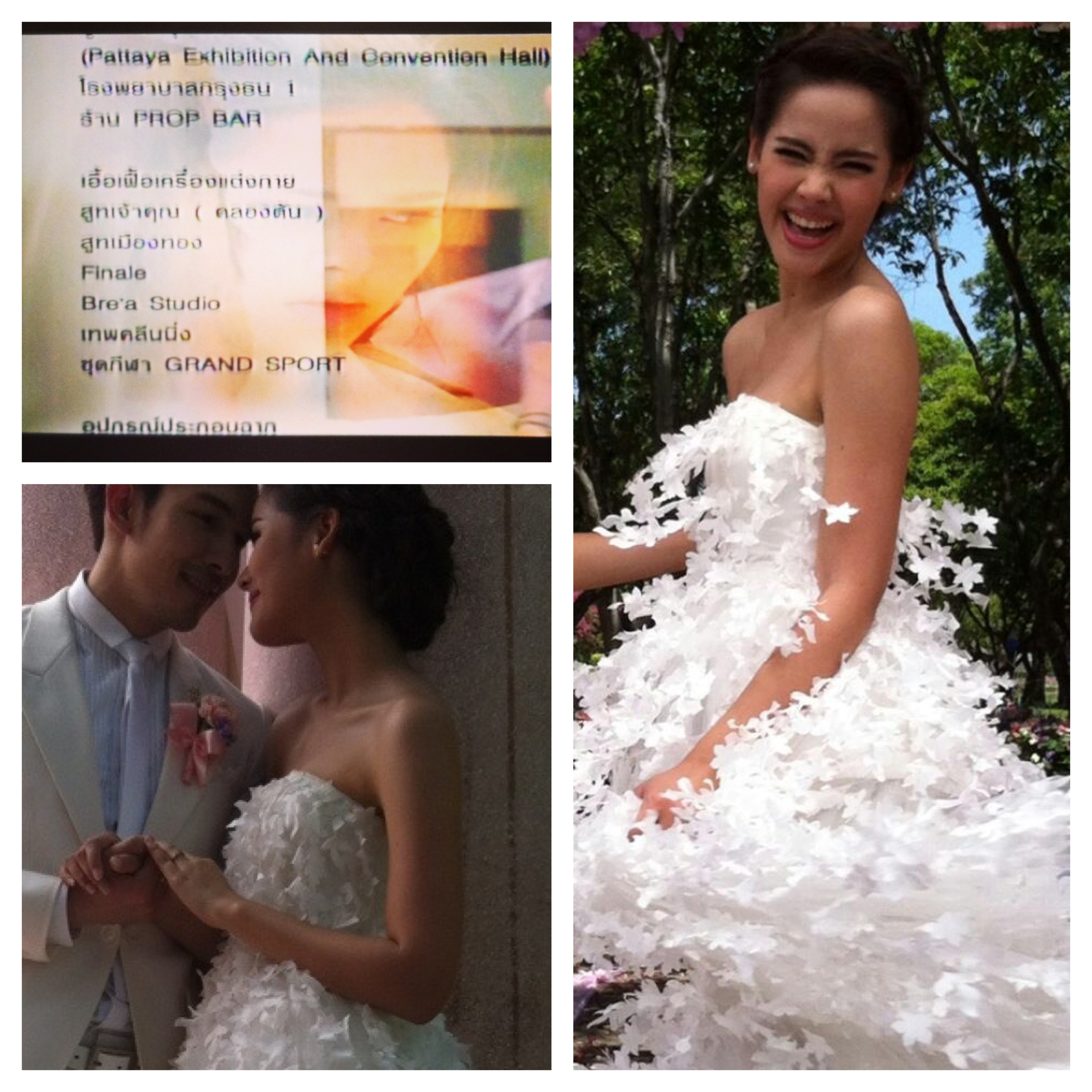 ชุดแต่งงานดารา