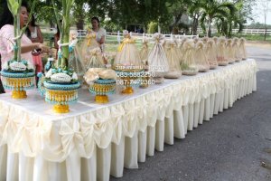 ฝีมือการจัดขันหมากที่ลงตัว. ดูสะอาด เรียบร้อยไม่เลอะเทอะครับ สนใจติดต่อได้ครับ