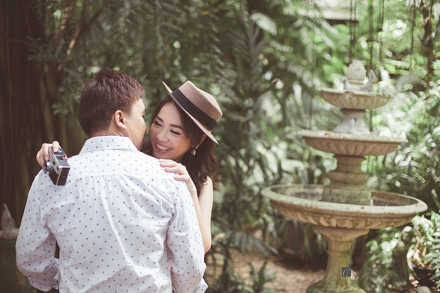 prewedding vintage dog หมา little tree garden colorfulfoto